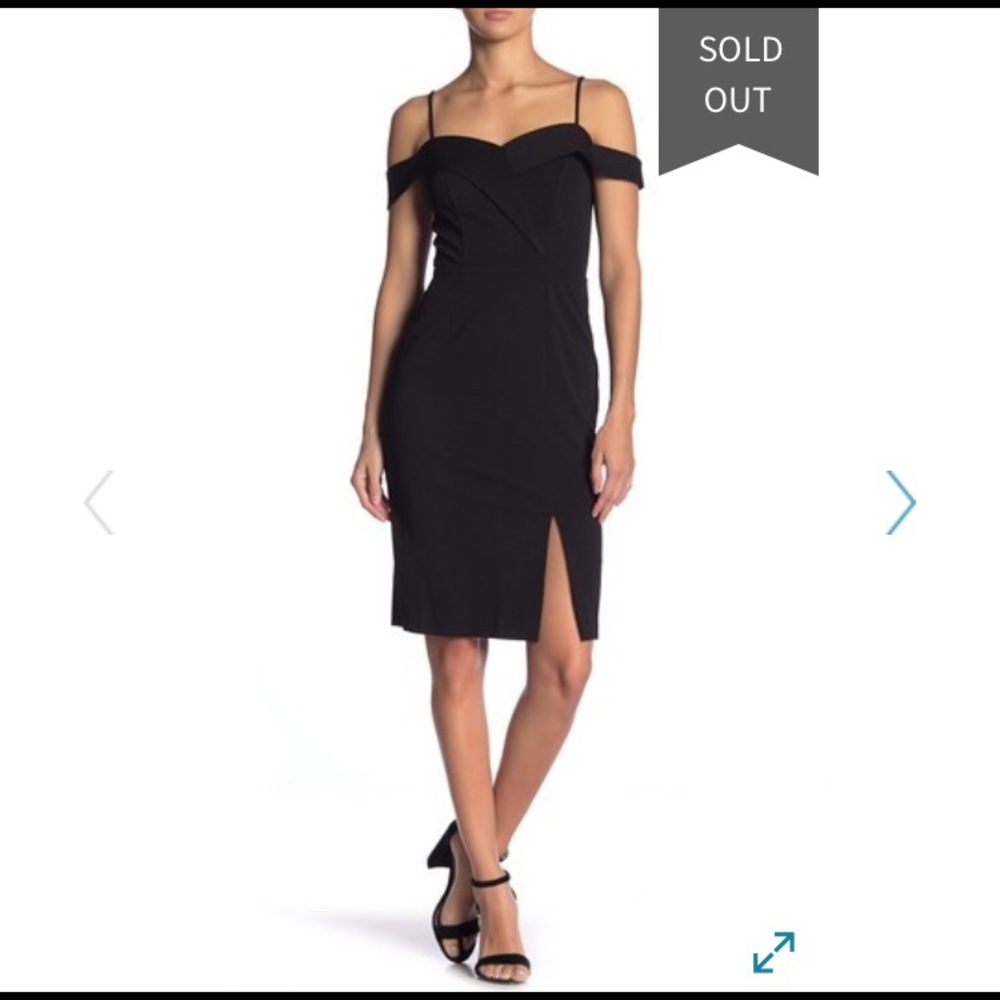 Bebe off shoulder dress